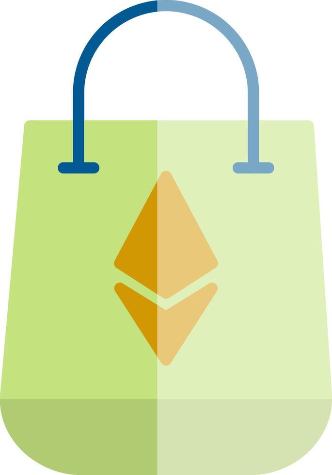 icono de vector de bolsa de compras