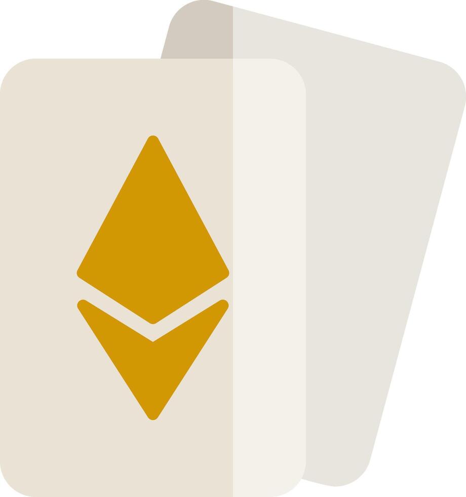 Ethereum Cards Vector Icon