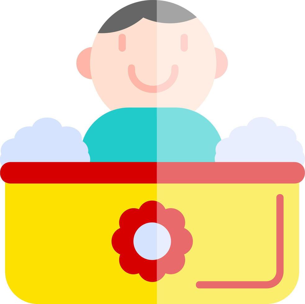 Baby Bath Vector Icon