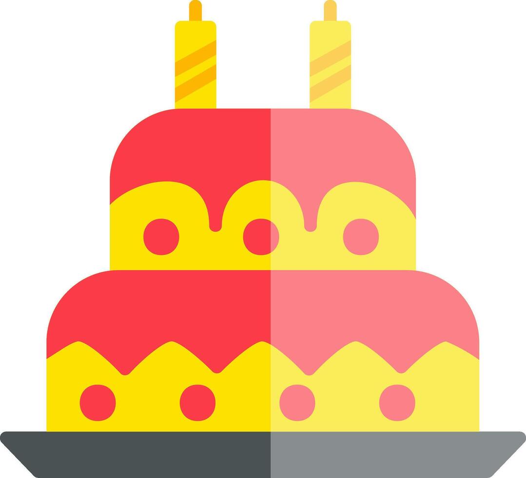 Birthday cake Vector Icon