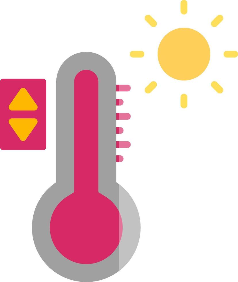 icono de vector de control de temperatura