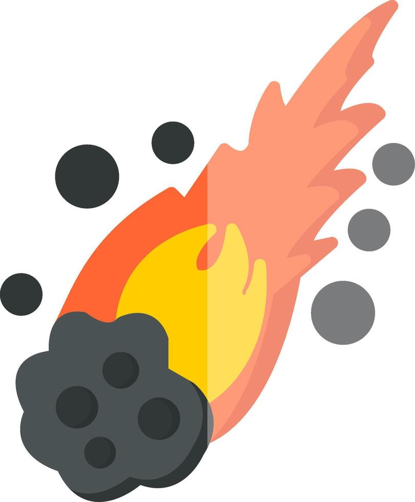 Meteor Vector Icon