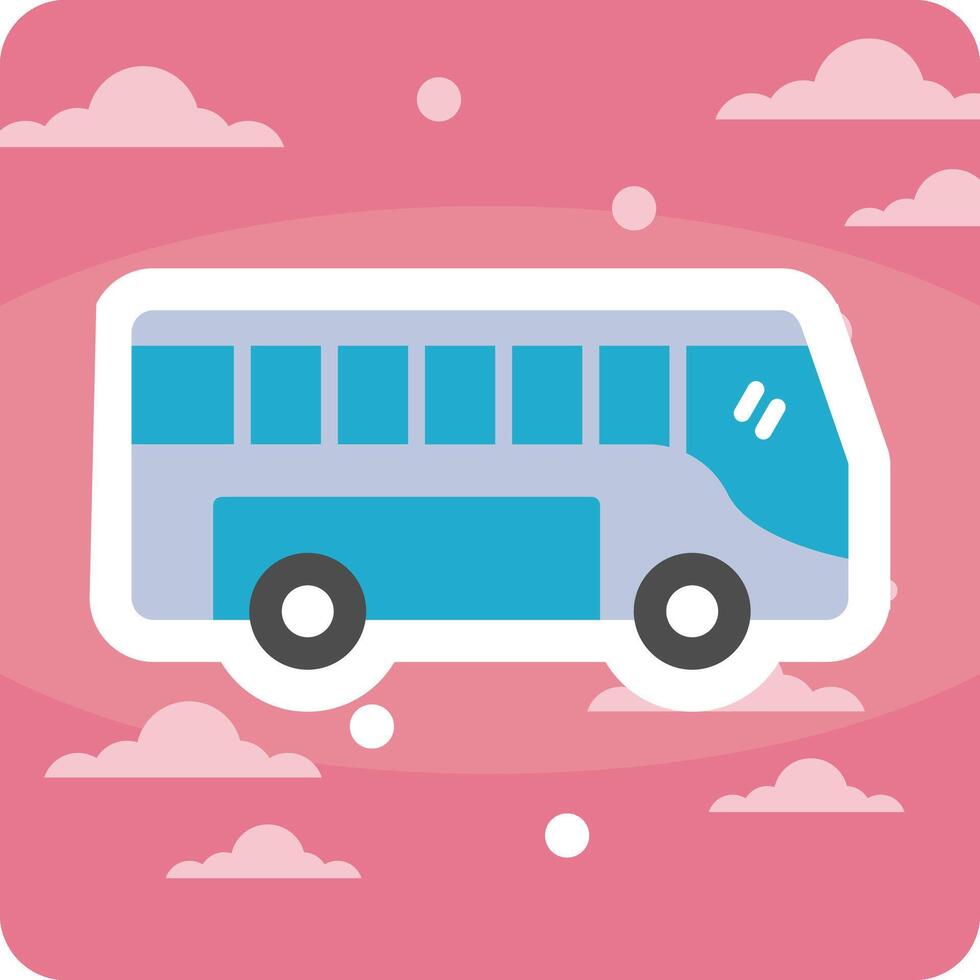 icono de vector de bus