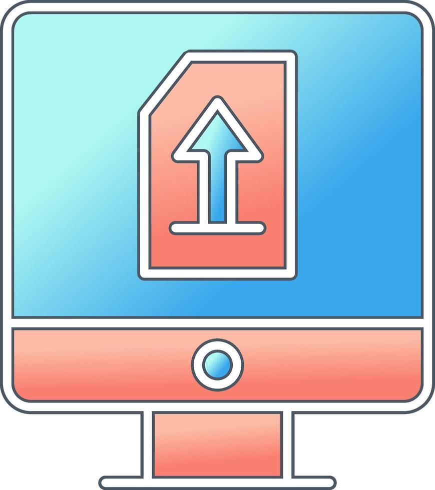 Upload File Vector Icon