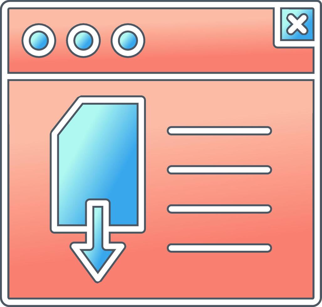 Page Download Vector Icon