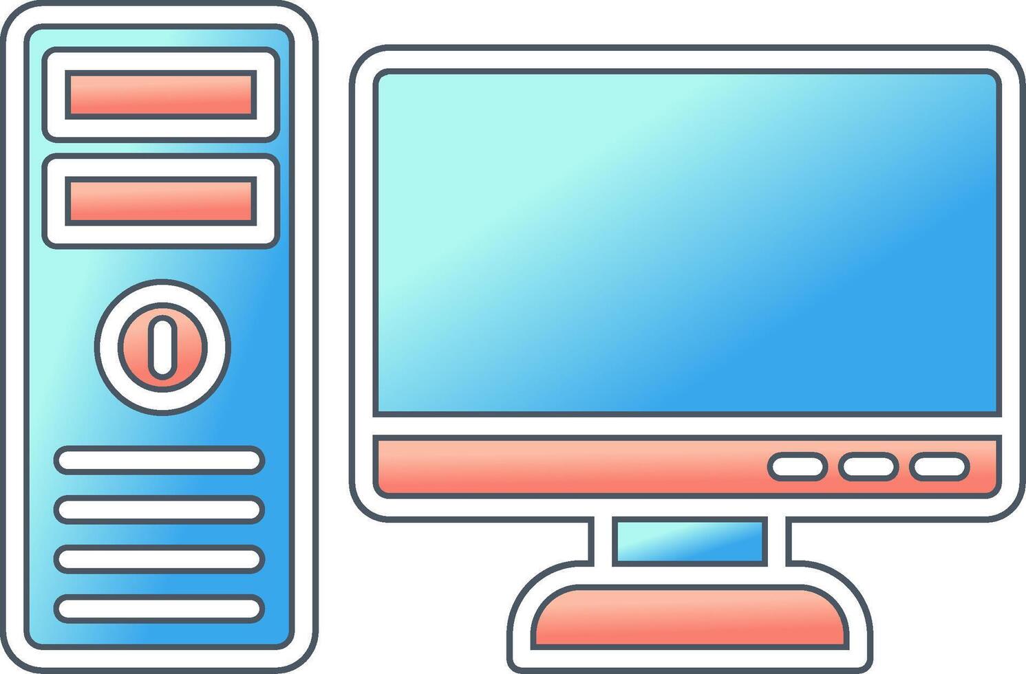 Computer Vector Icon