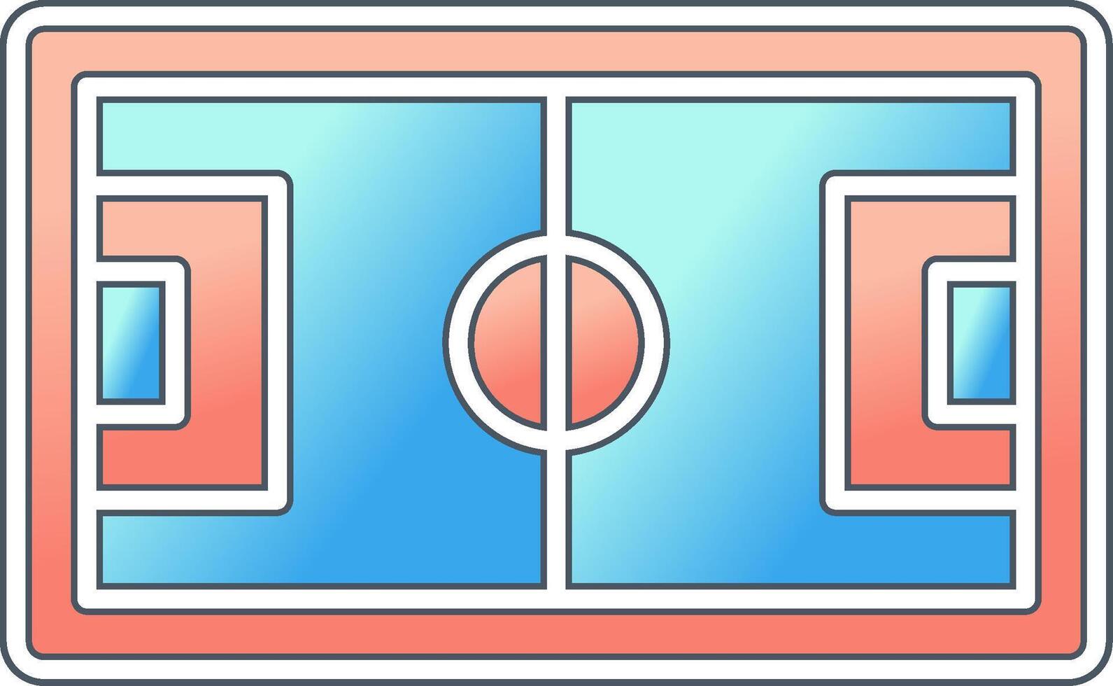 Football Pitch Vector Icon