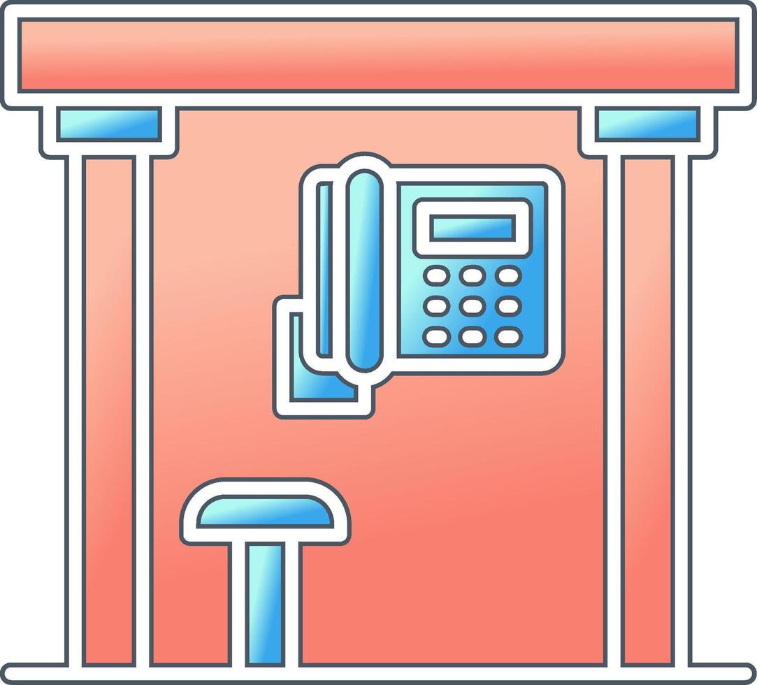 Telephone Box Vector Icon
