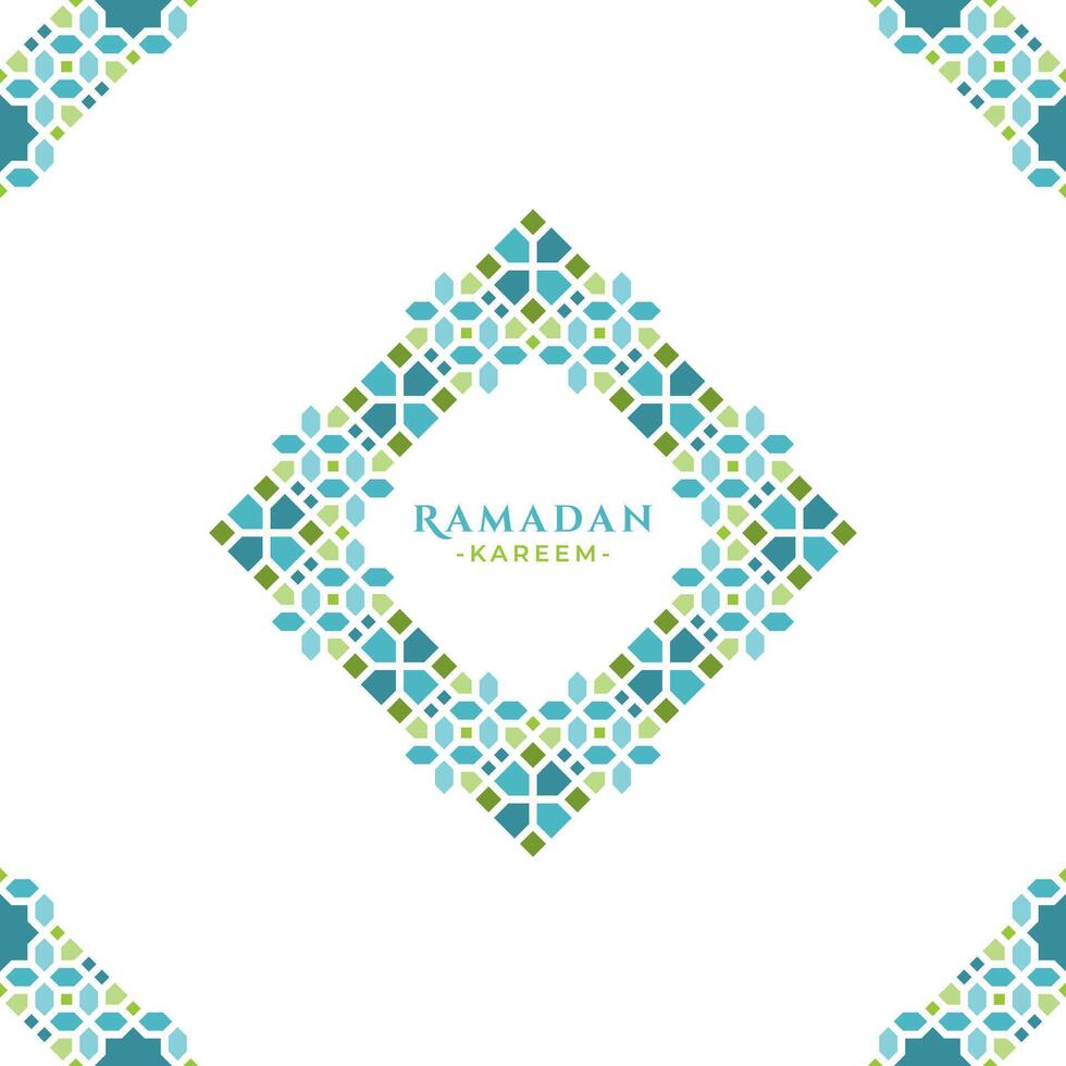 Islamic Ornament Ramadan Greeting Design vector