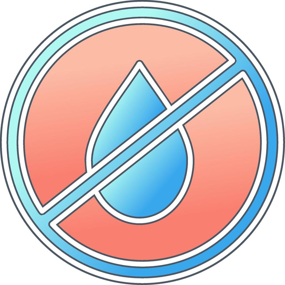 No Water Vector Icon