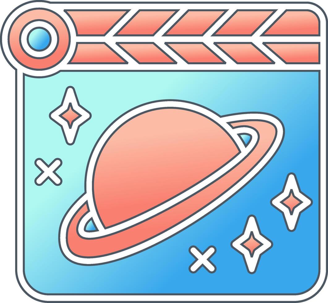 Space Film Vector Icon