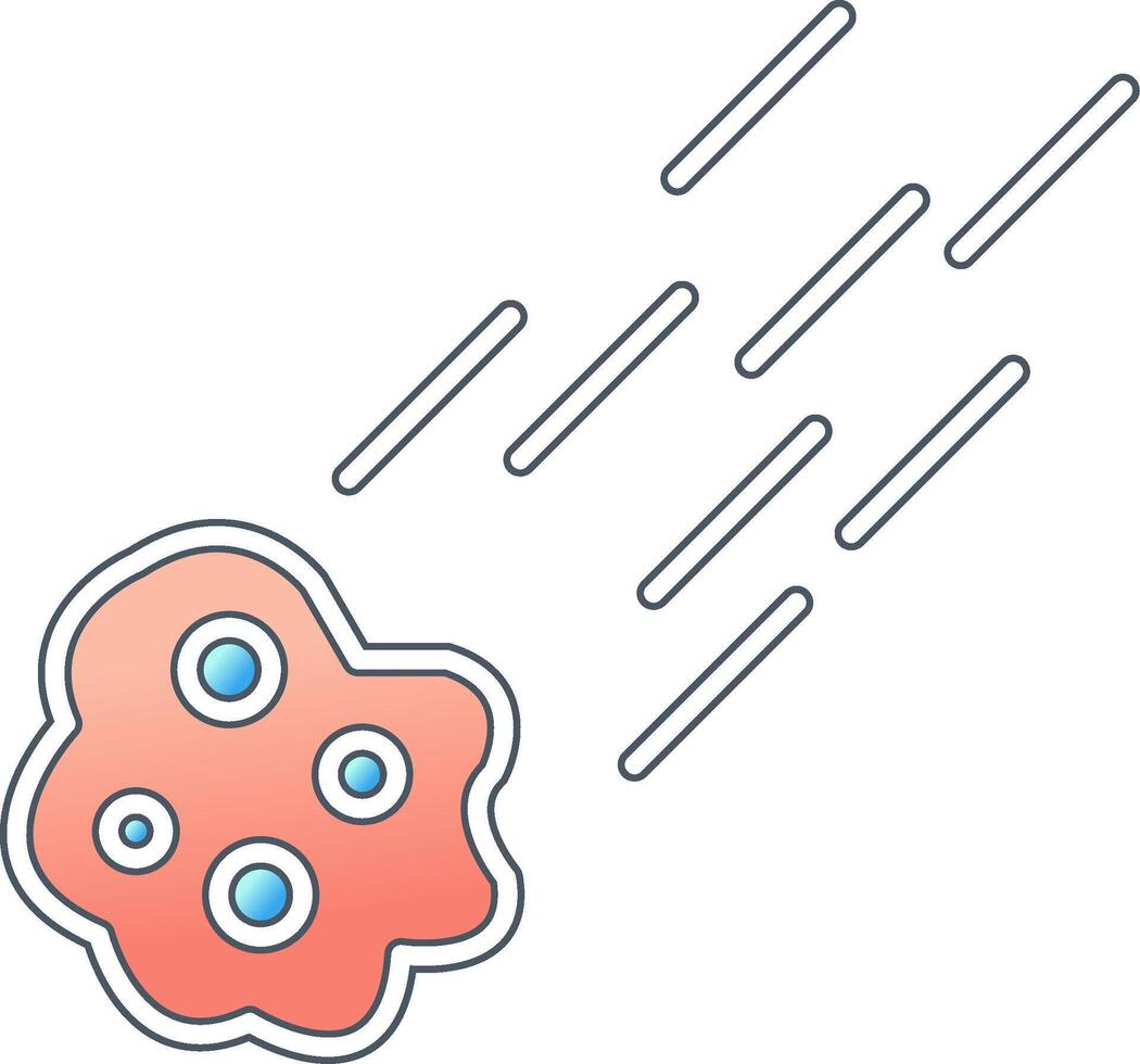 Meteor Vector Icon