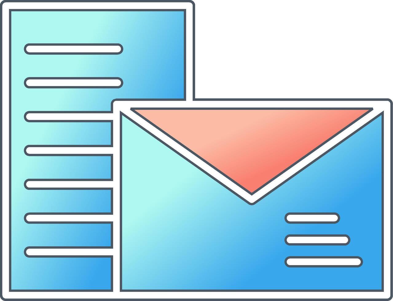 icono de vector de correo