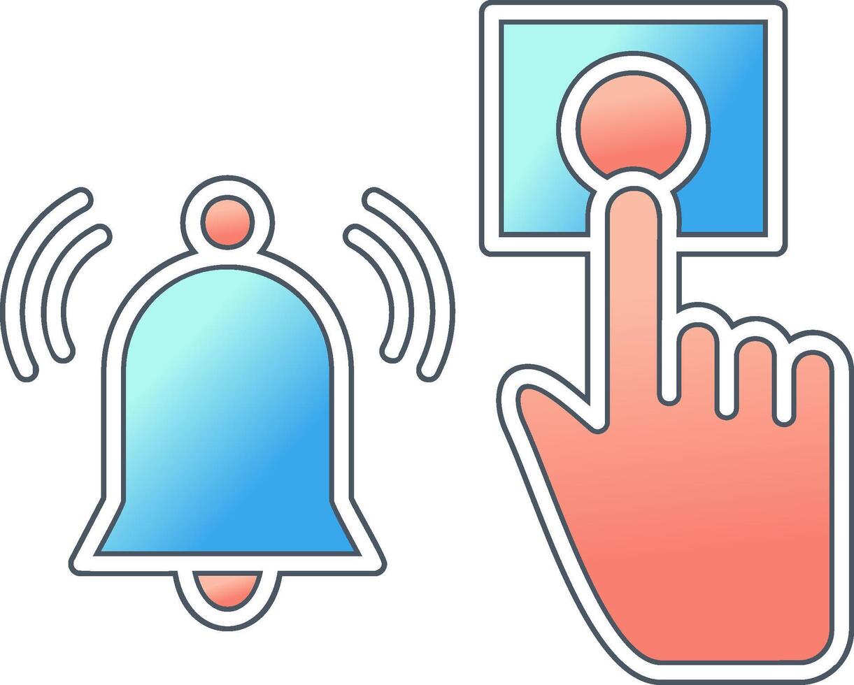 Emergency Alarm Button Vector Icon