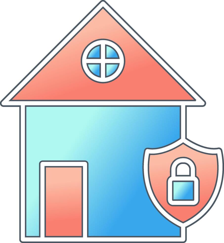 hogar seguridad vector icono