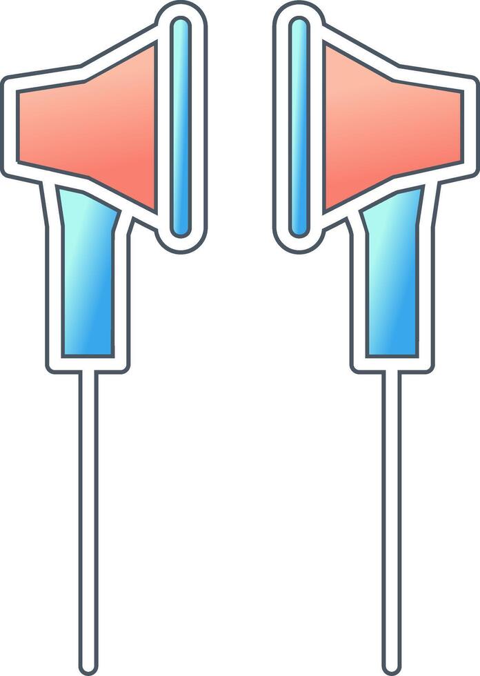 icono de vector de auricular