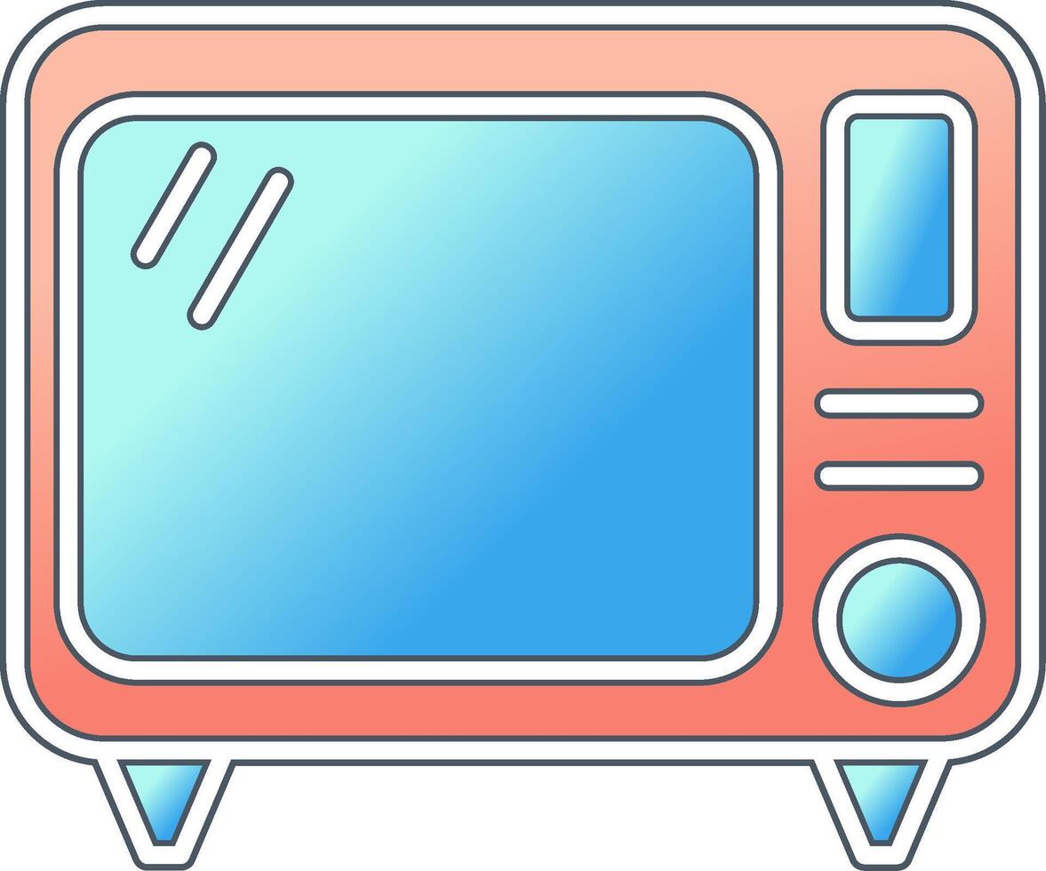 Old Tv Vector Icon