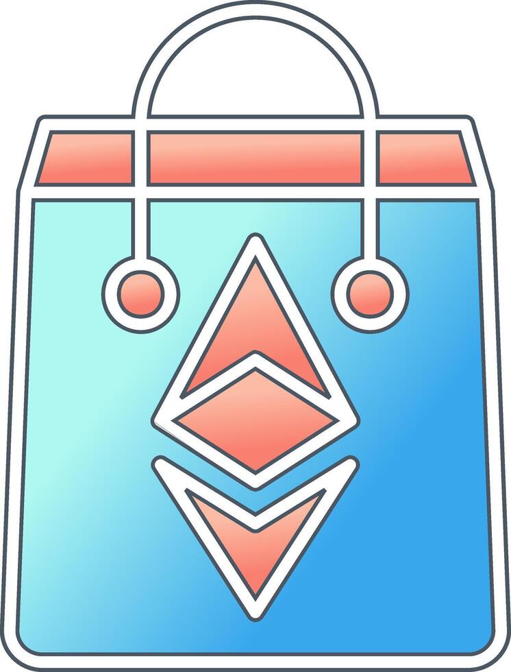 Ethereum Bag Vector Icon