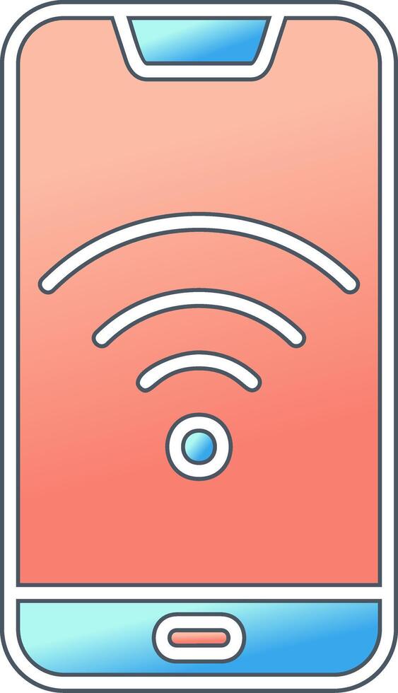 Smartphone Wifi Vector Icon