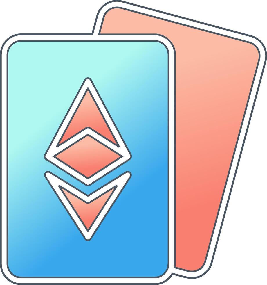 Ethereum Cards Vector Icon