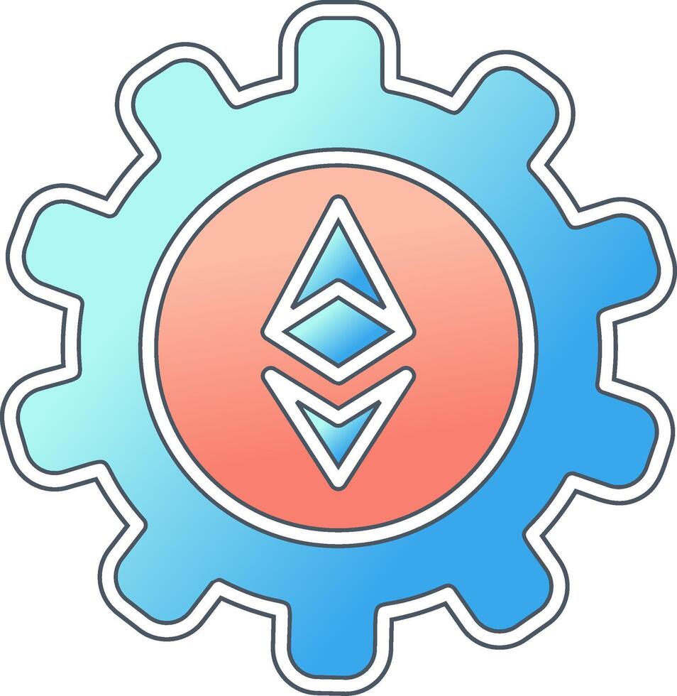 Ethereum Setting Vector Icon