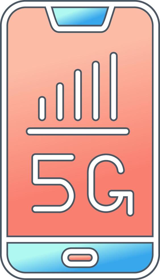 5G Smartphone Vector Icon