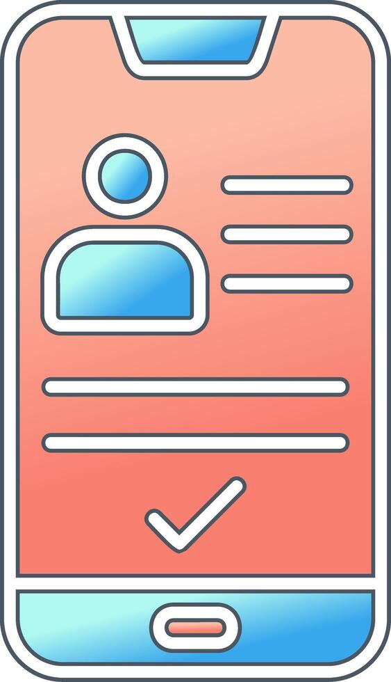 Smartphone Id Vector Icon