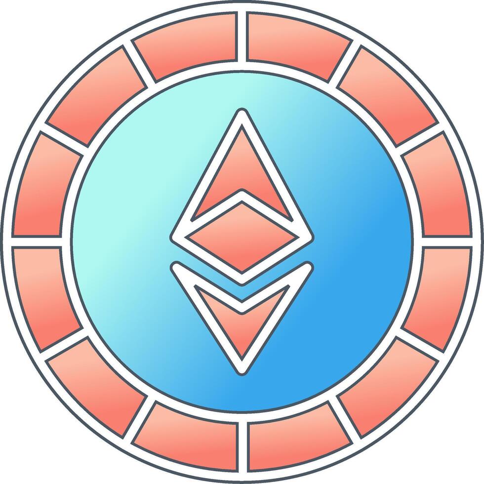 Ethiereum Coin Vector Icon