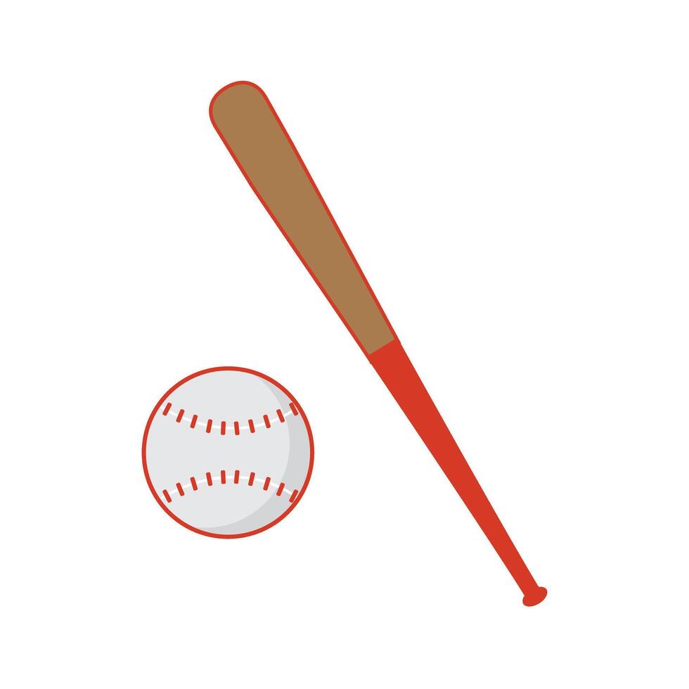 béisbol murciélago aislado icono vector ilustración diseño