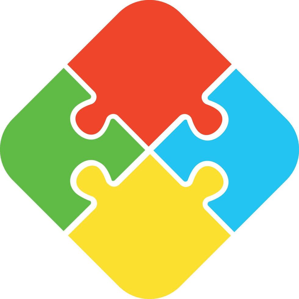 puzzles pieces connection game toy vector illustration