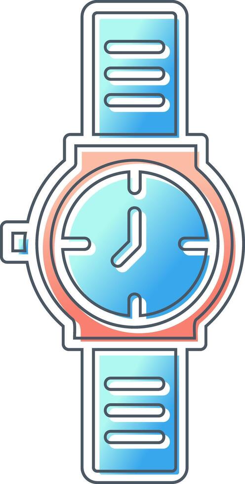 reloj, vector, icono vector