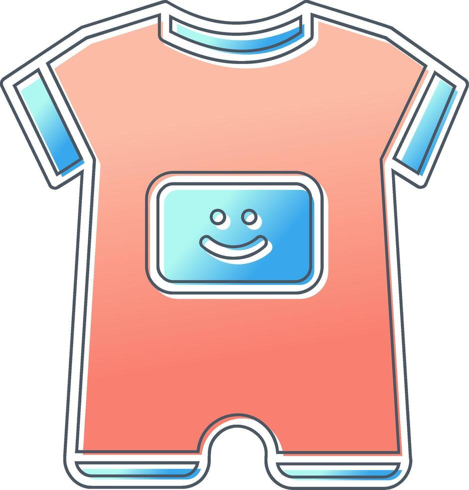 Baby Boy Outfit Vector Icon