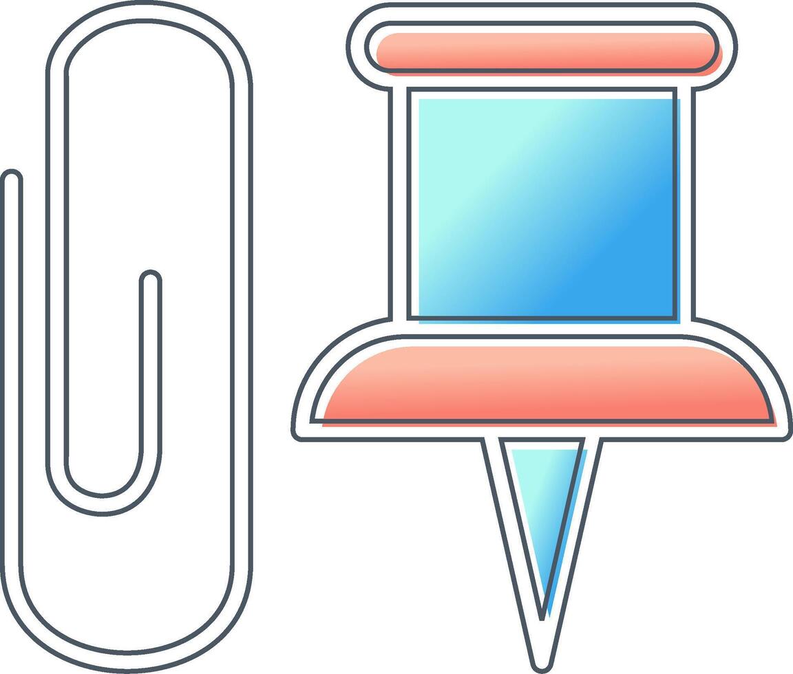 Paper Clip Vector Icon