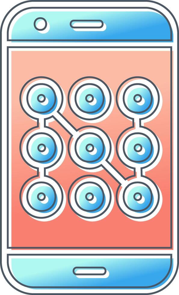 Mobile Security Vector Icon