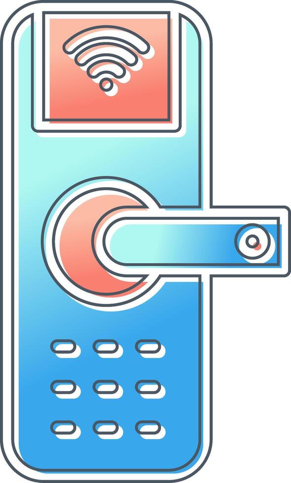 Smart Door Vector Icon