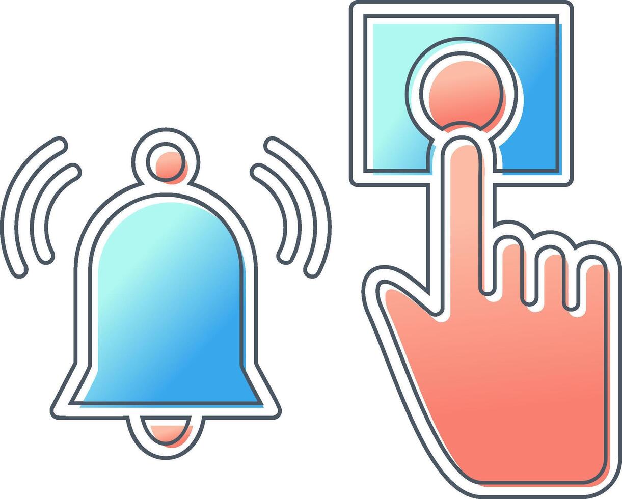 Emergency Alarm Button Vector Icon