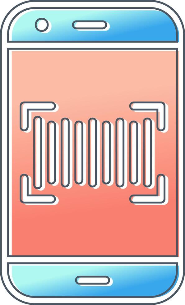 Phone Scanning Vector Icon