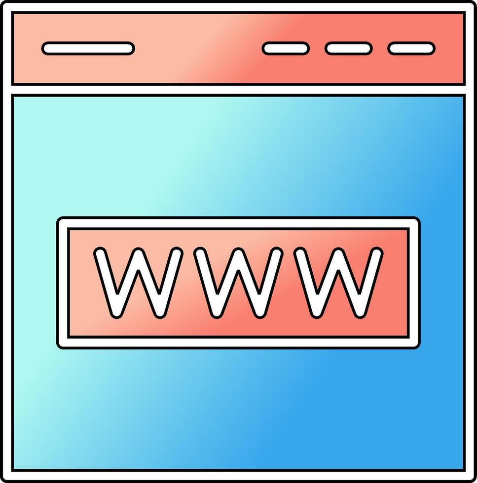 web sitio vector icono