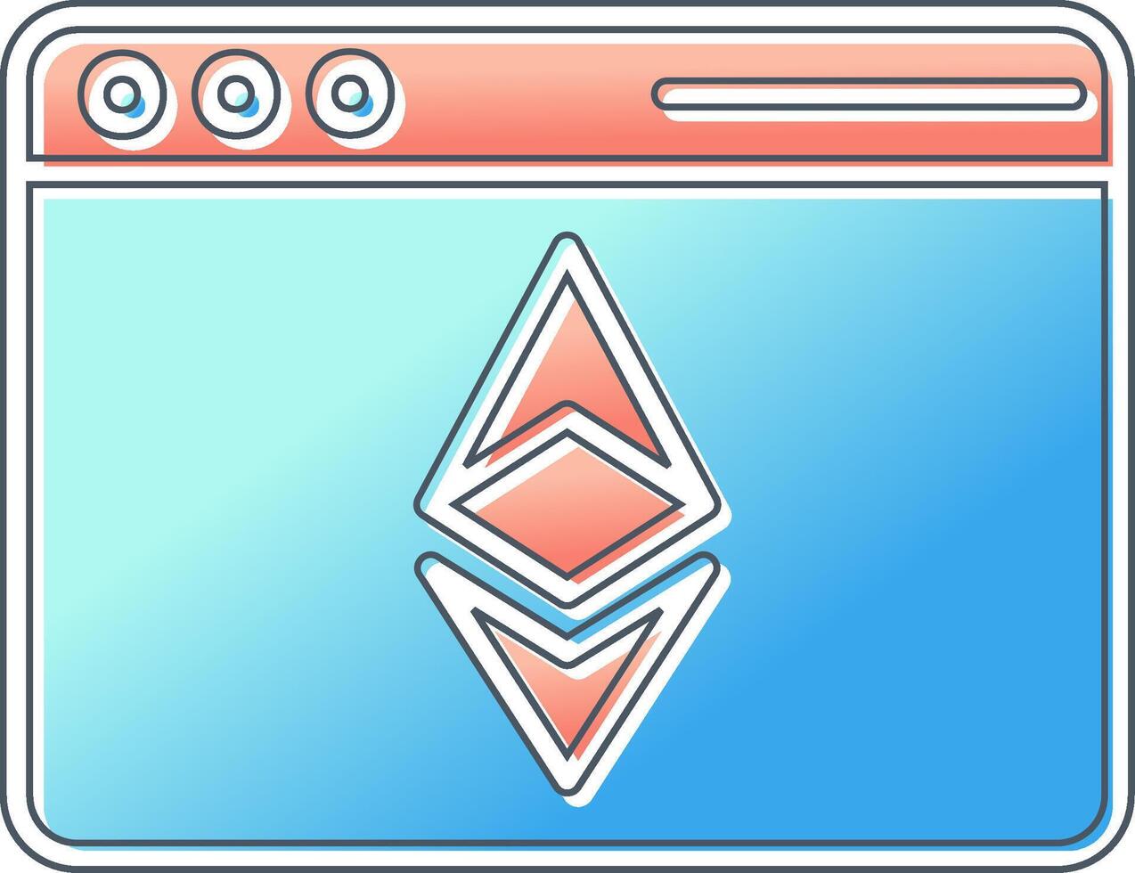 Ethereum Browser Vector Icon