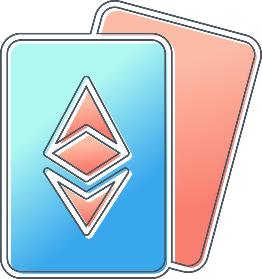 Ethereum Cards Vector Icon