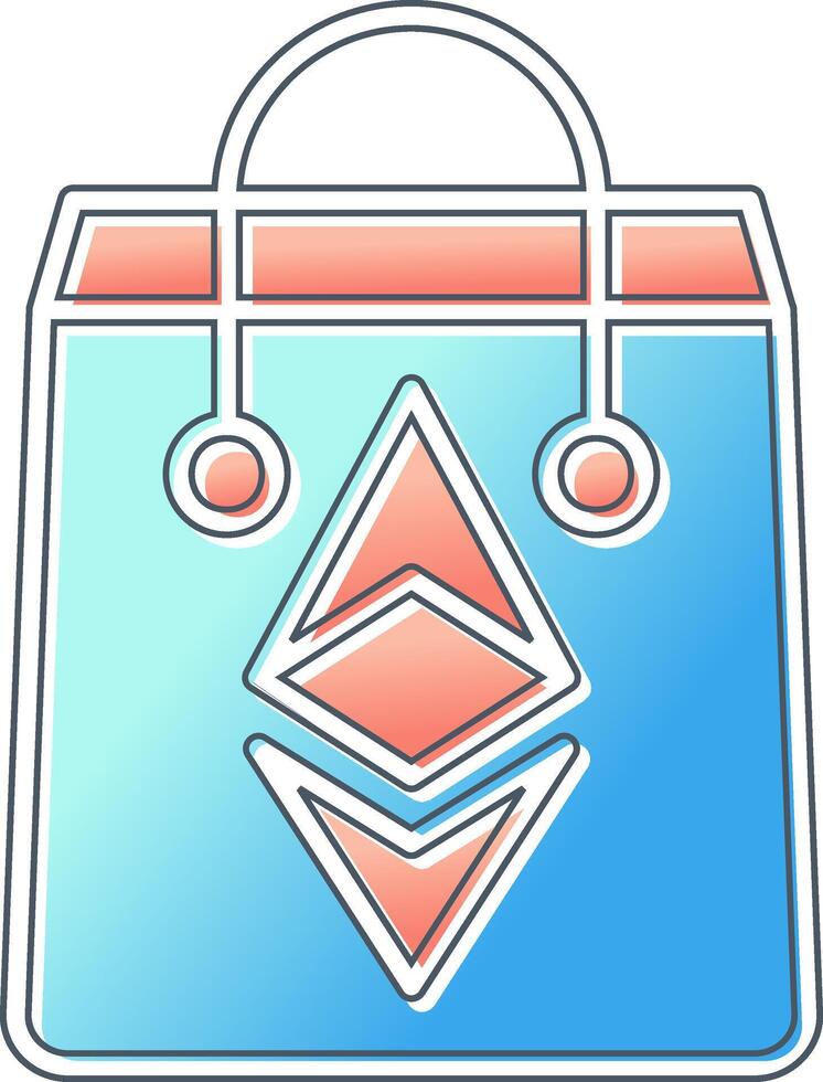 Ethereum Bag Vector Icon