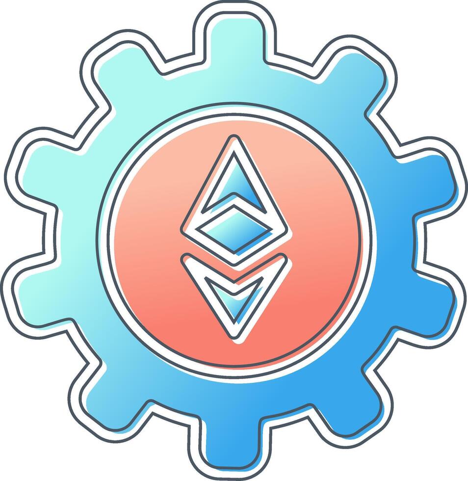 Ethereum Setting Vector Icon