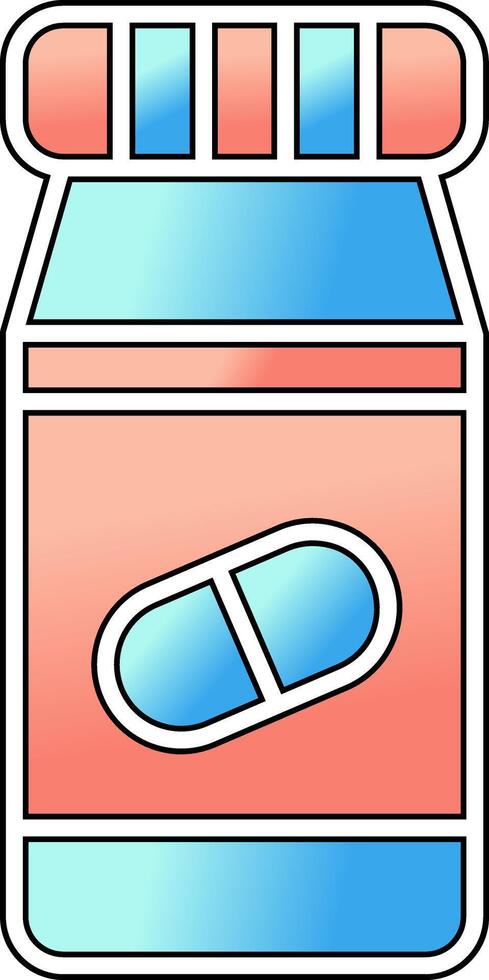 Pills Bottle Vector Icon