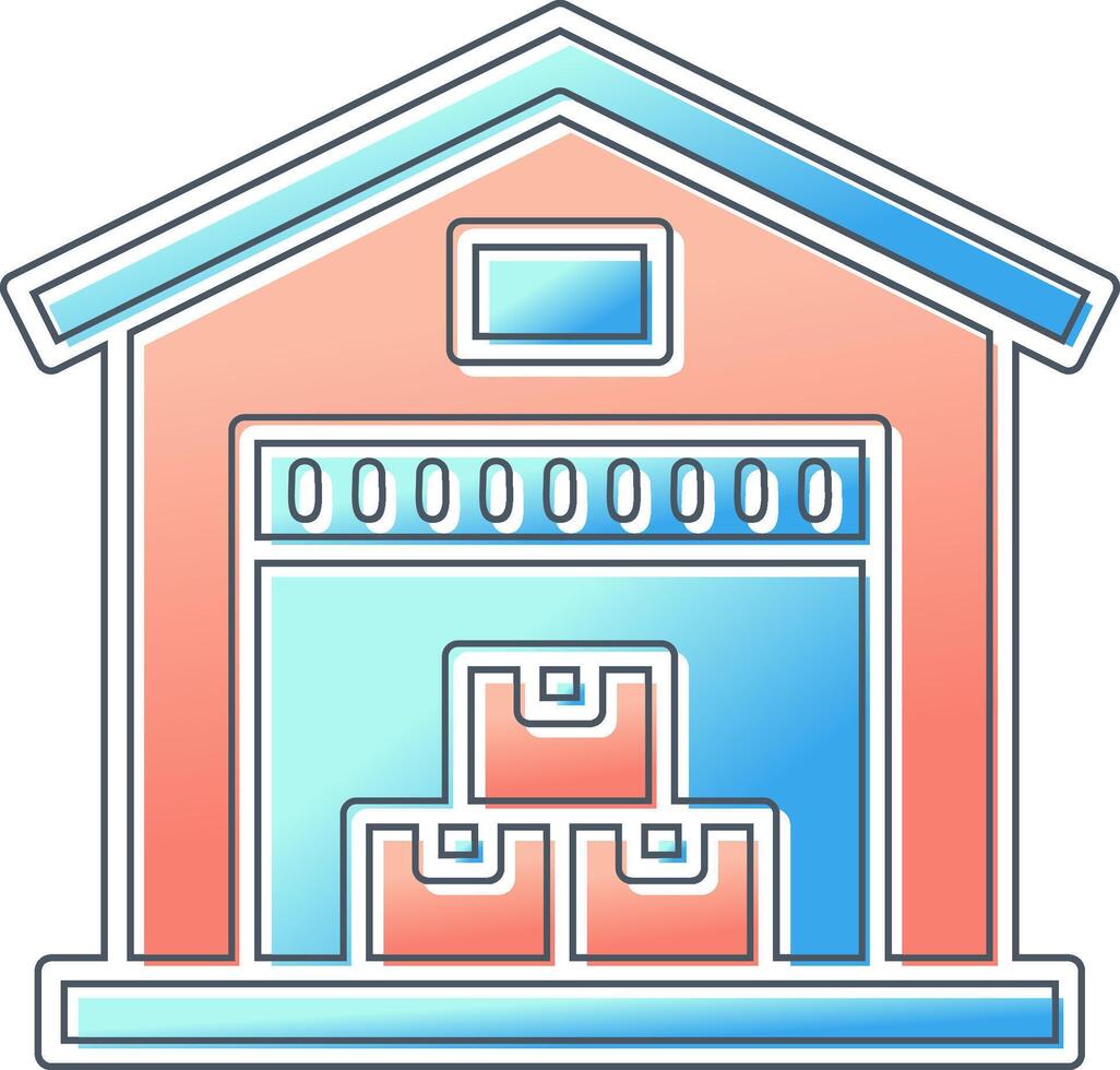 Warehouse Vector Icon