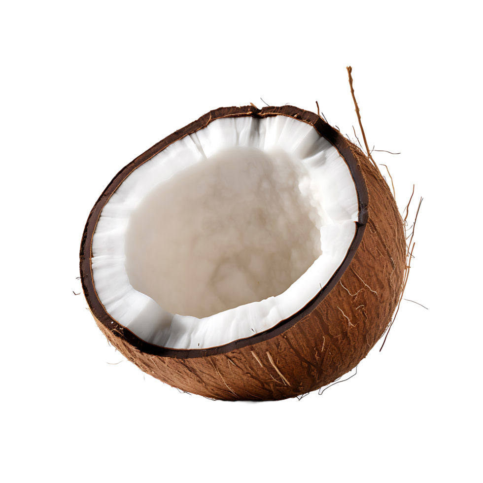 AI generated Coconut with No Background Distractions png