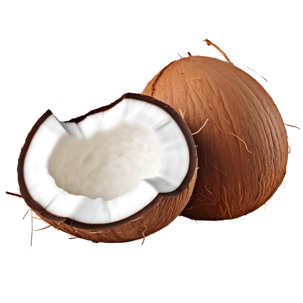 AI generated Coconut in PNG  No Distractions