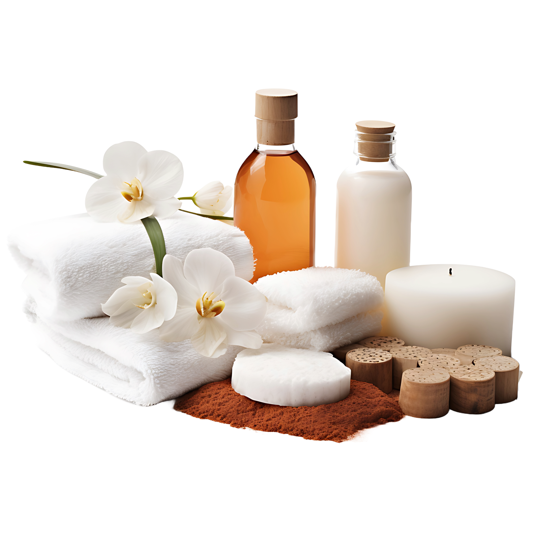 AI generated Transparent Spa Supplies Isolation 38591349 PNG