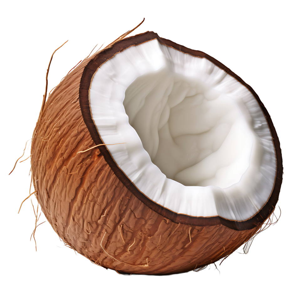 AI generated Coconut with No Background Clutter png