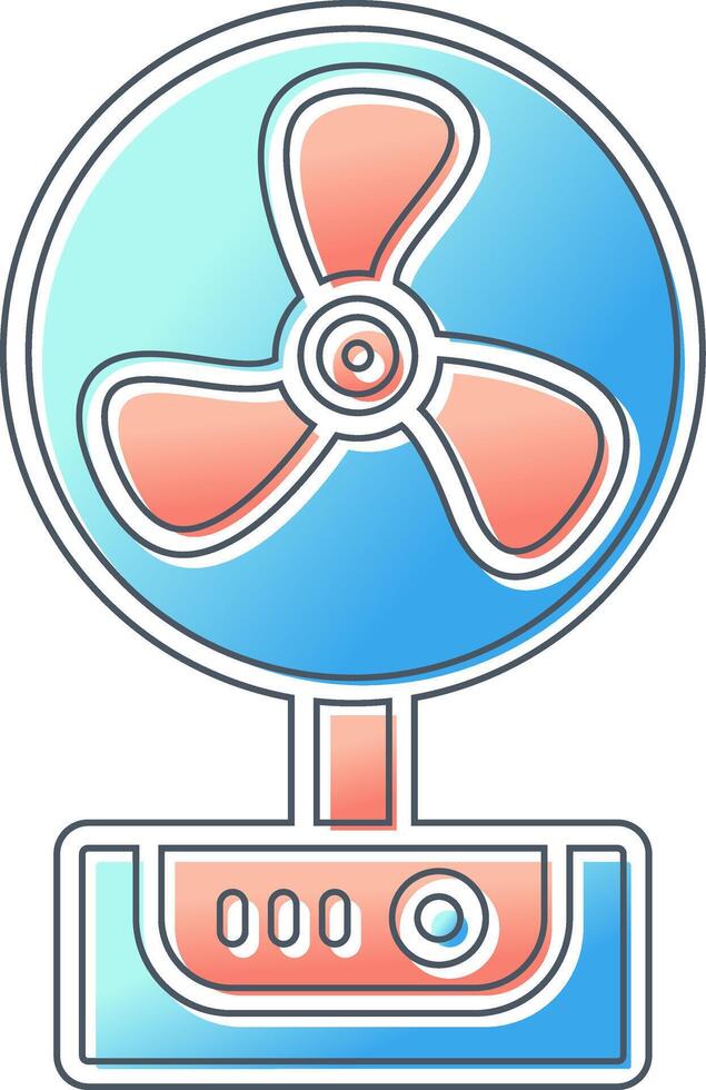 icono de vector de ventilador