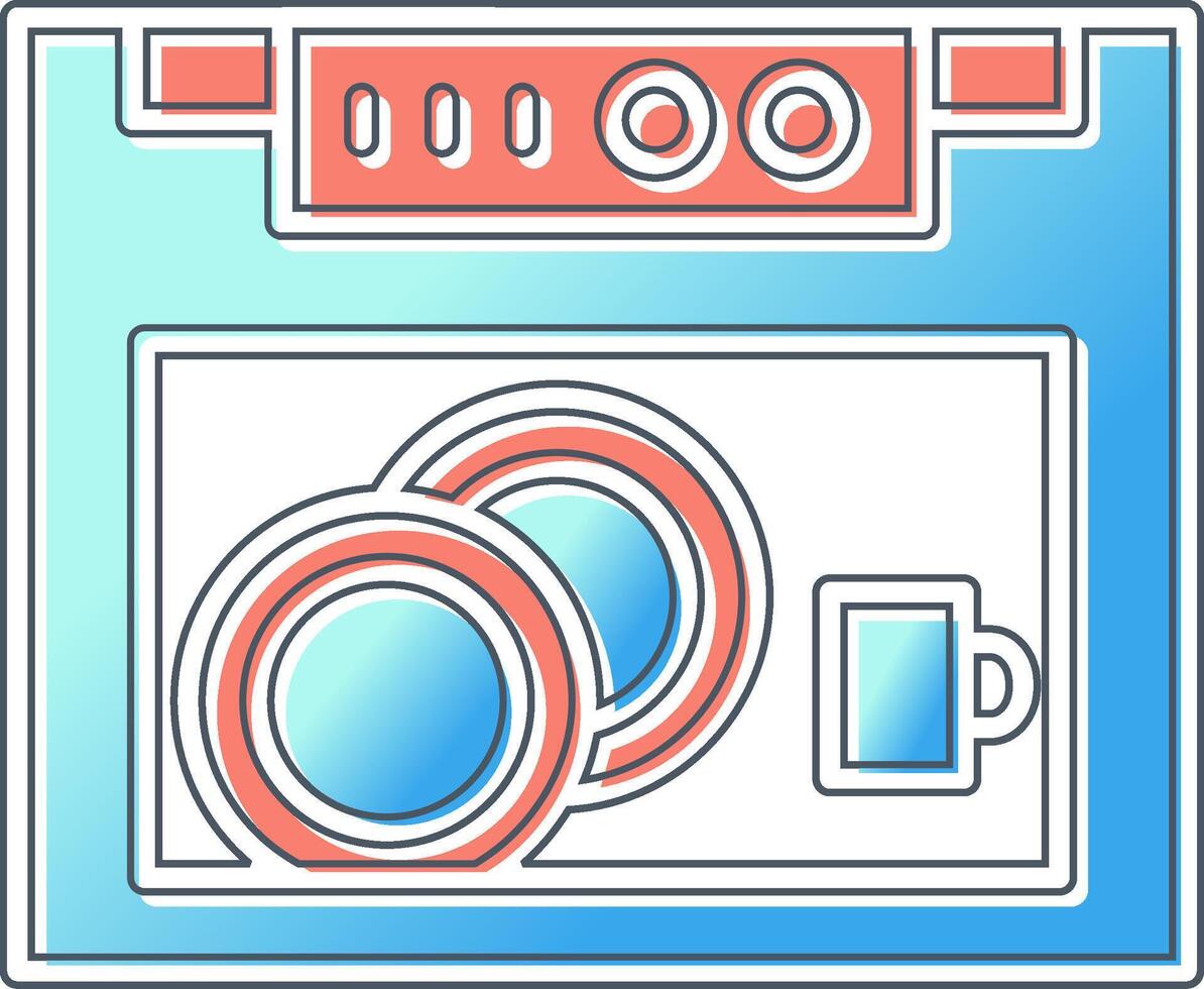 Dish Washer Vector Icon